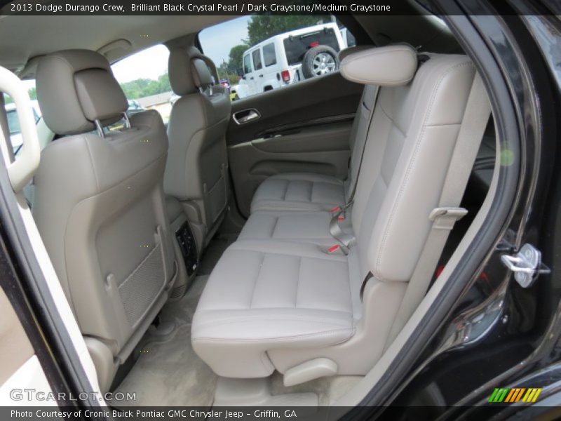 Brilliant Black Crystal Pearl / Dark Graystone/Medium Graystone 2013 Dodge Durango Crew