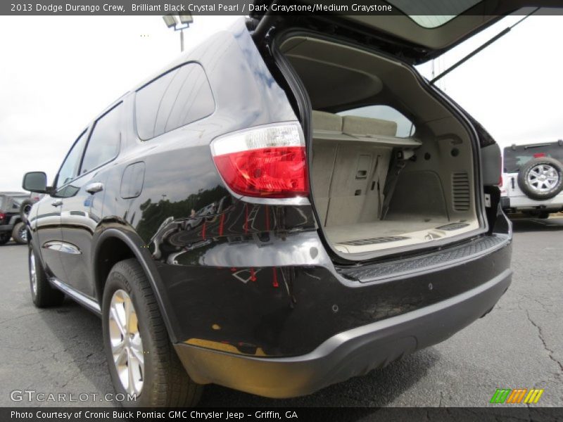 Brilliant Black Crystal Pearl / Dark Graystone/Medium Graystone 2013 Dodge Durango Crew