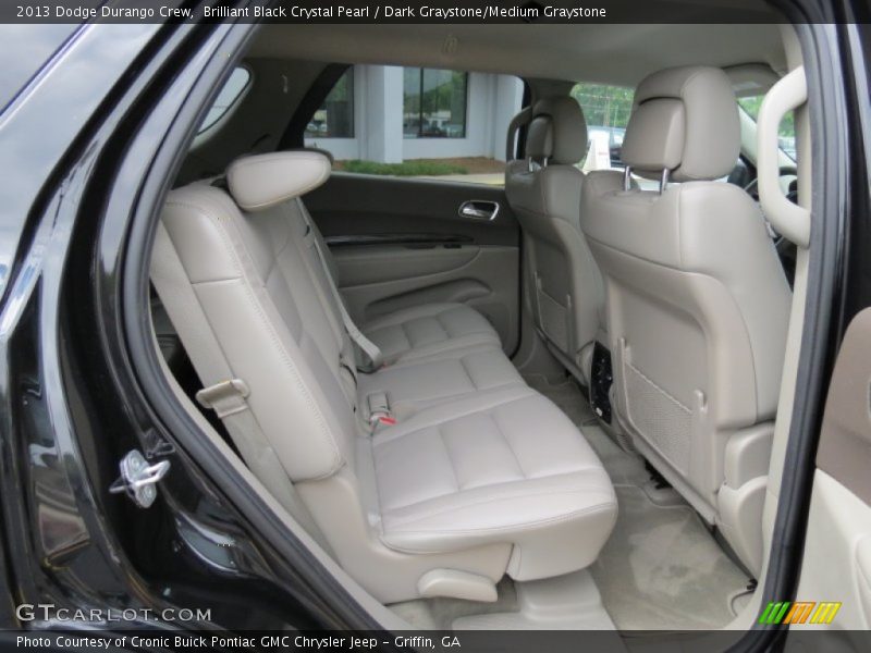 Brilliant Black Crystal Pearl / Dark Graystone/Medium Graystone 2013 Dodge Durango Crew