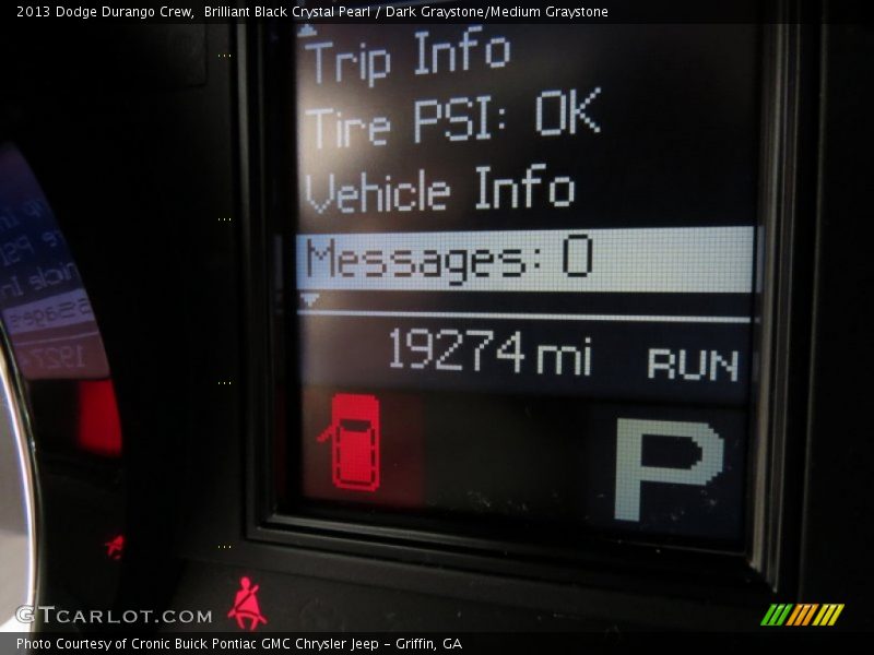 Brilliant Black Crystal Pearl / Dark Graystone/Medium Graystone 2013 Dodge Durango Crew