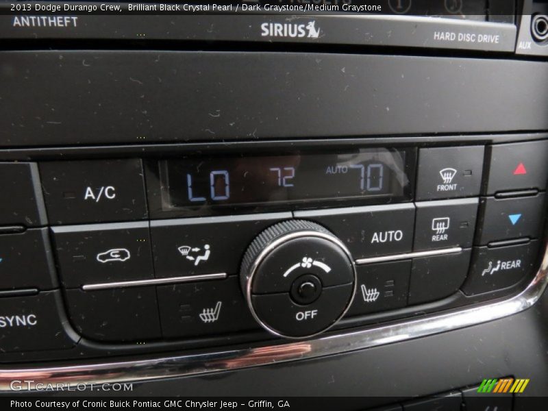 Brilliant Black Crystal Pearl / Dark Graystone/Medium Graystone 2013 Dodge Durango Crew