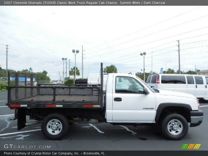Summit White / Dark Charcoal 2007 Chevrolet Silverado 2500HD Classic Work Truck Regular Cab Chassis