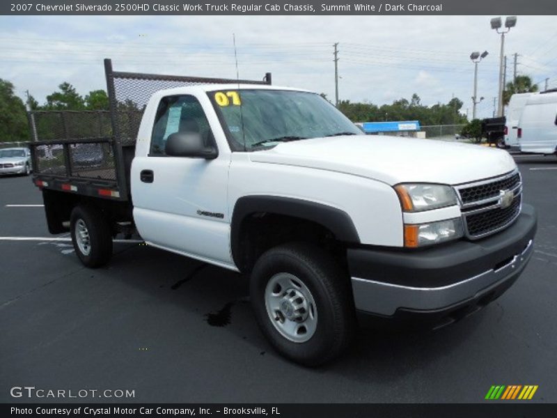 Summit White / Dark Charcoal 2007 Chevrolet Silverado 2500HD Classic Work Truck Regular Cab Chassis
