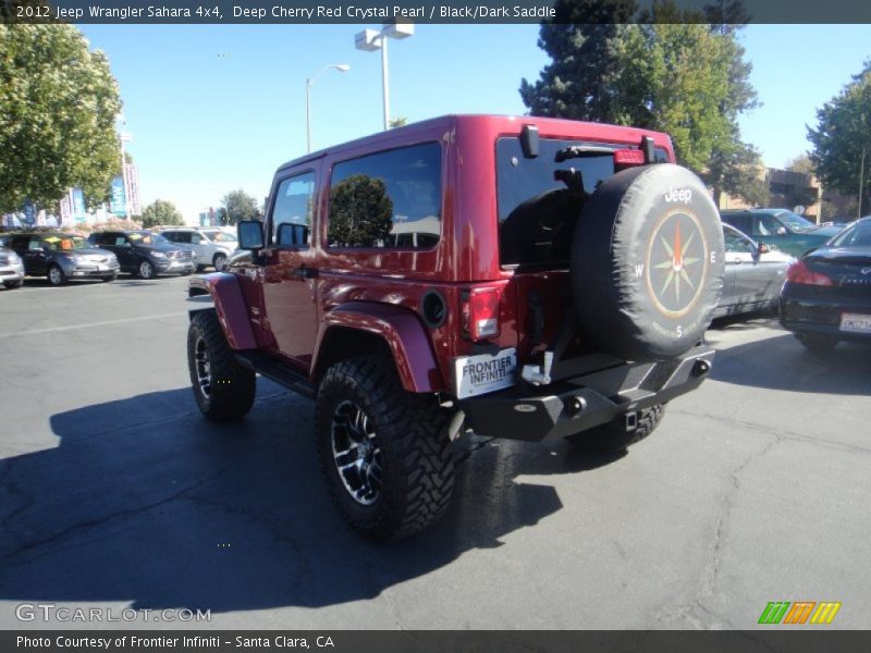Deep Cherry Red Crystal Pearl / Black/Dark Saddle 2012 Jeep Wrangler Sahara 4x4