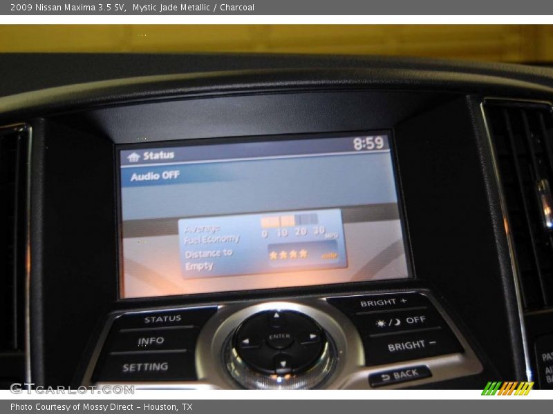 Mystic Jade Metallic / Charcoal 2009 Nissan Maxima 3.5 SV