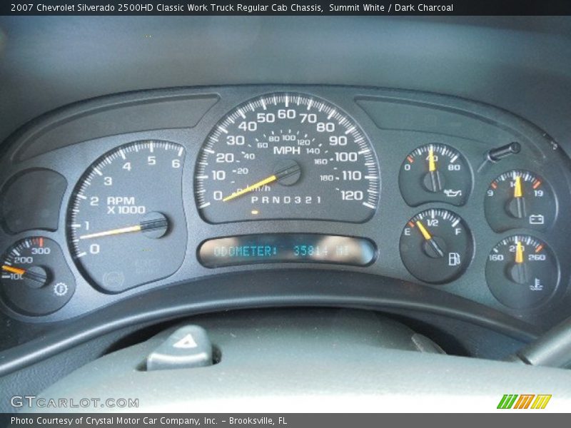 Summit White / Dark Charcoal 2007 Chevrolet Silverado 2500HD Classic Work Truck Regular Cab Chassis