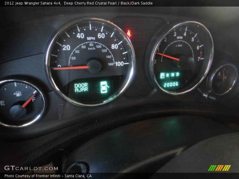 Deep Cherry Red Crystal Pearl / Black/Dark Saddle 2012 Jeep Wrangler Sahara 4x4