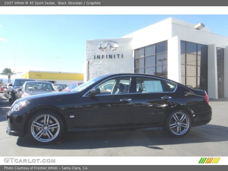 Black Obsidian / Graphite 2007 Infiniti M 45 Sport Sedan