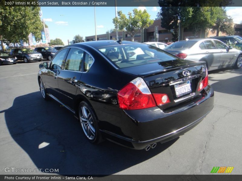 Black Obsidian / Graphite 2007 Infiniti M 45 Sport Sedan