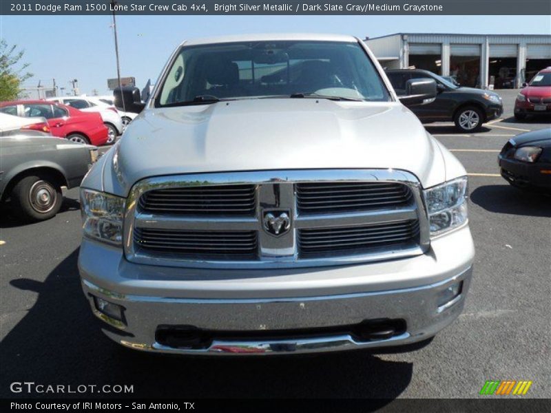 Bright Silver Metallic / Dark Slate Gray/Medium Graystone 2011 Dodge Ram 1500 Lone Star Crew Cab 4x4