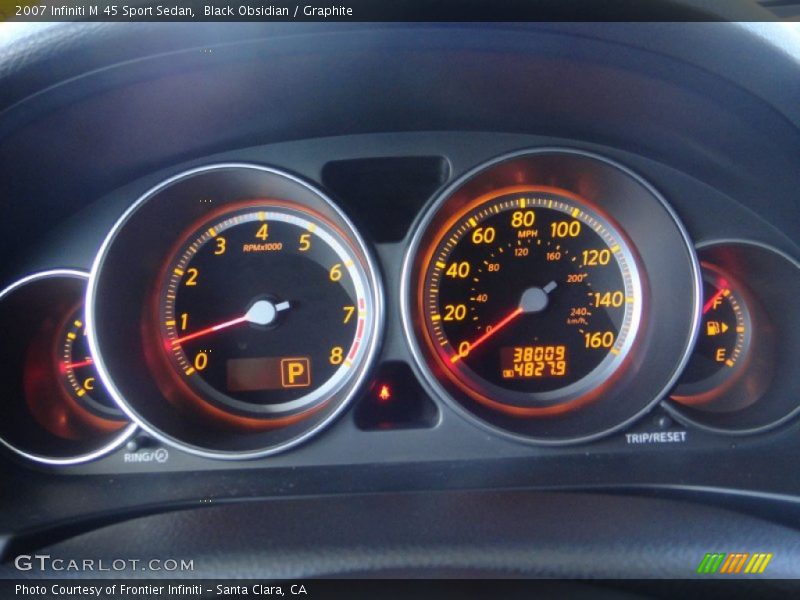 Black Obsidian / Graphite 2007 Infiniti M 45 Sport Sedan