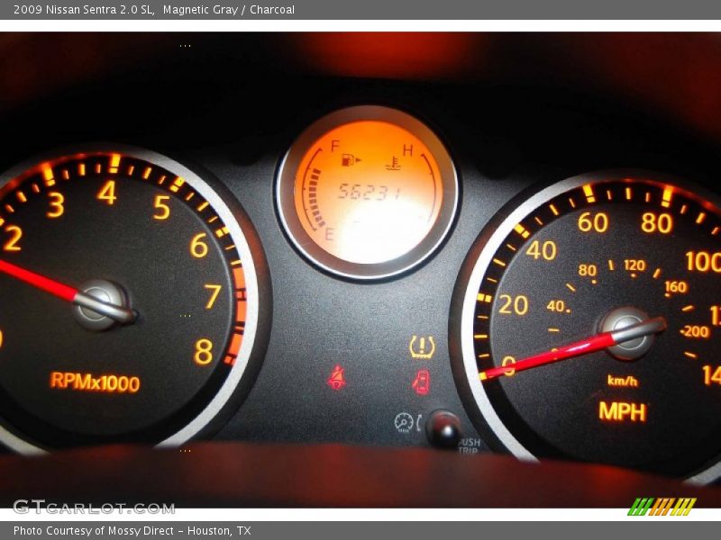 Magnetic Gray / Charcoal 2009 Nissan Sentra 2.0 SL
