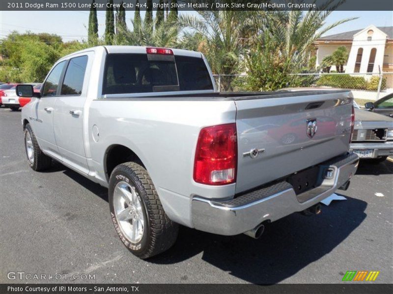 Bright Silver Metallic / Dark Slate Gray/Medium Graystone 2011 Dodge Ram 1500 Lone Star Crew Cab 4x4