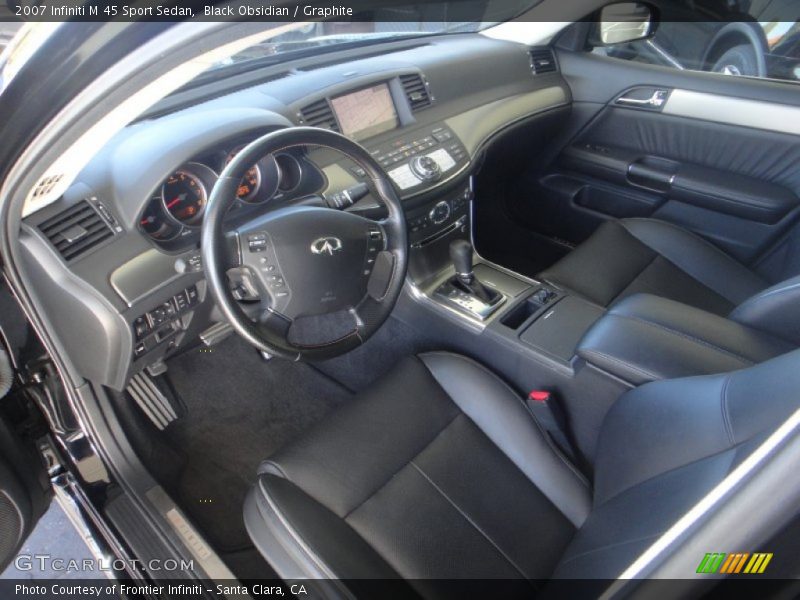 Black Obsidian / Graphite 2007 Infiniti M 45 Sport Sedan