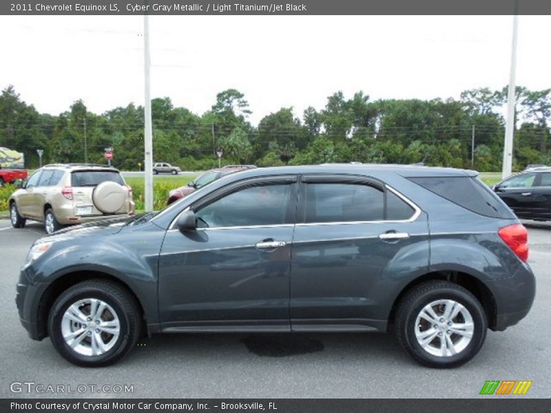 Cyber Gray Metallic / Light Titanium/Jet Black 2011 Chevrolet Equinox LS