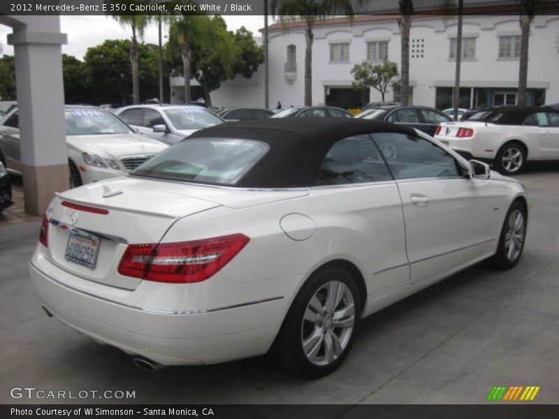 Arctic White / Black 2012 Mercedes-Benz E 350 Cabriolet