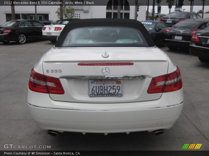 Arctic White / Black 2012 Mercedes-Benz E 350 Cabriolet