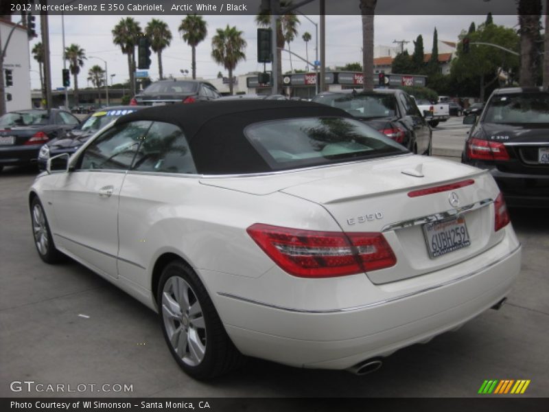 Arctic White / Black 2012 Mercedes-Benz E 350 Cabriolet