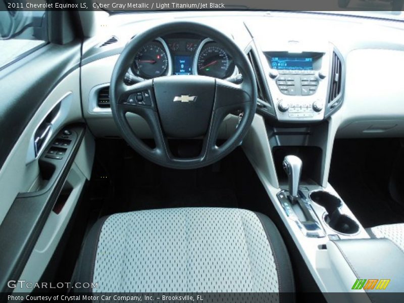 Cyber Gray Metallic / Light Titanium/Jet Black 2011 Chevrolet Equinox LS