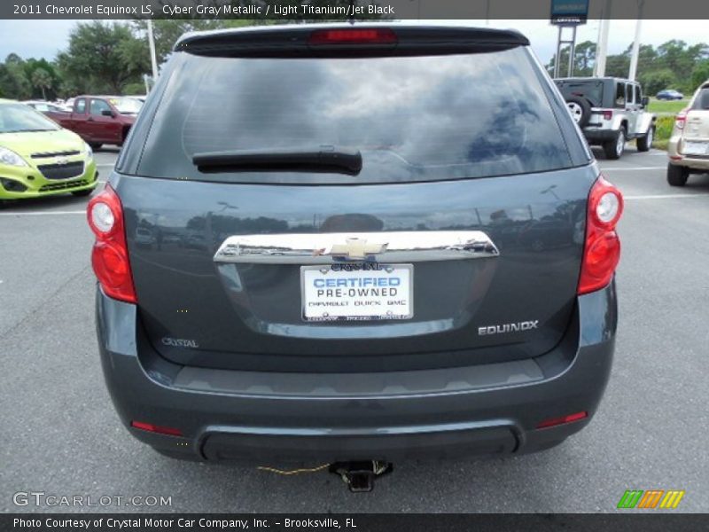 Cyber Gray Metallic / Light Titanium/Jet Black 2011 Chevrolet Equinox LS