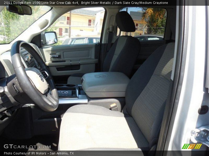 Bright Silver Metallic / Dark Slate Gray/Medium Graystone 2011 Dodge Ram 1500 Lone Star Crew Cab 4x4