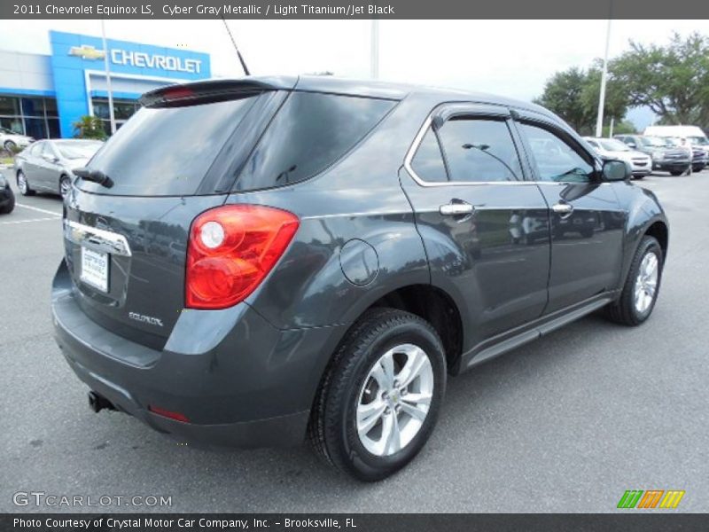 Cyber Gray Metallic / Light Titanium/Jet Black 2011 Chevrolet Equinox LS