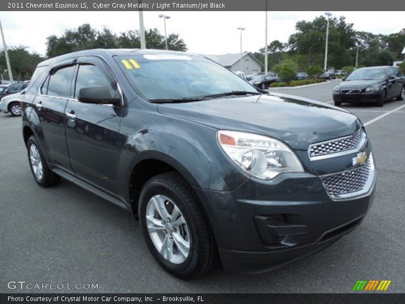 Cyber Gray Metallic / Light Titanium/Jet Black 2011 Chevrolet Equinox LS