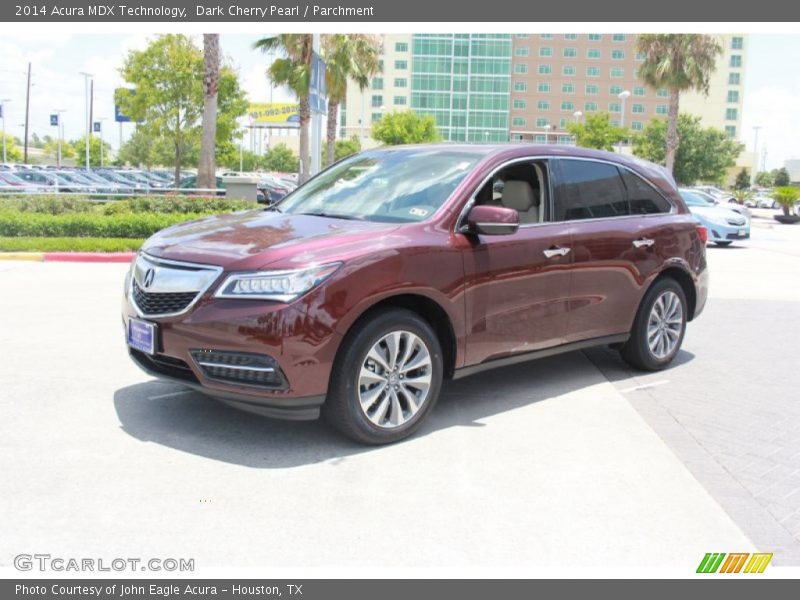 Dark Cherry Pearl / Parchment 2014 Acura MDX Technology