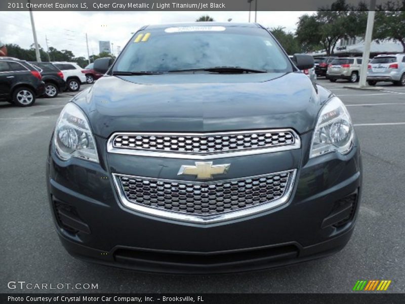 Cyber Gray Metallic / Light Titanium/Jet Black 2011 Chevrolet Equinox LS