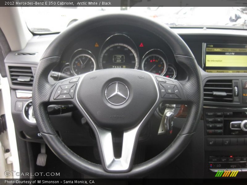 Arctic White / Black 2012 Mercedes-Benz E 350 Cabriolet