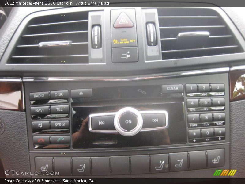 Arctic White / Black 2012 Mercedes-Benz E 350 Cabriolet