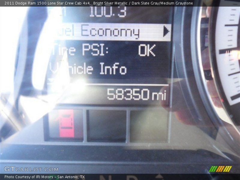 Bright Silver Metallic / Dark Slate Gray/Medium Graystone 2011 Dodge Ram 1500 Lone Star Crew Cab 4x4