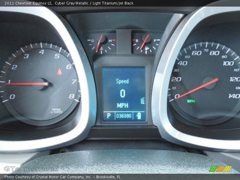 Cyber Gray Metallic / Light Titanium/Jet Black 2011 Chevrolet Equinox LS