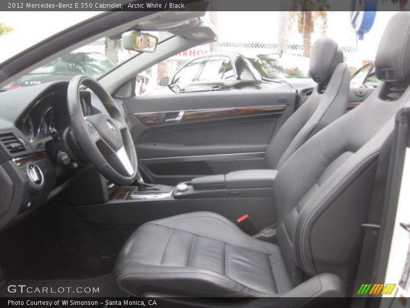 Arctic White / Black 2012 Mercedes-Benz E 350 Cabriolet
