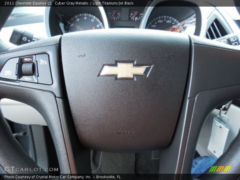Cyber Gray Metallic / Light Titanium/Jet Black 2011 Chevrolet Equinox LS