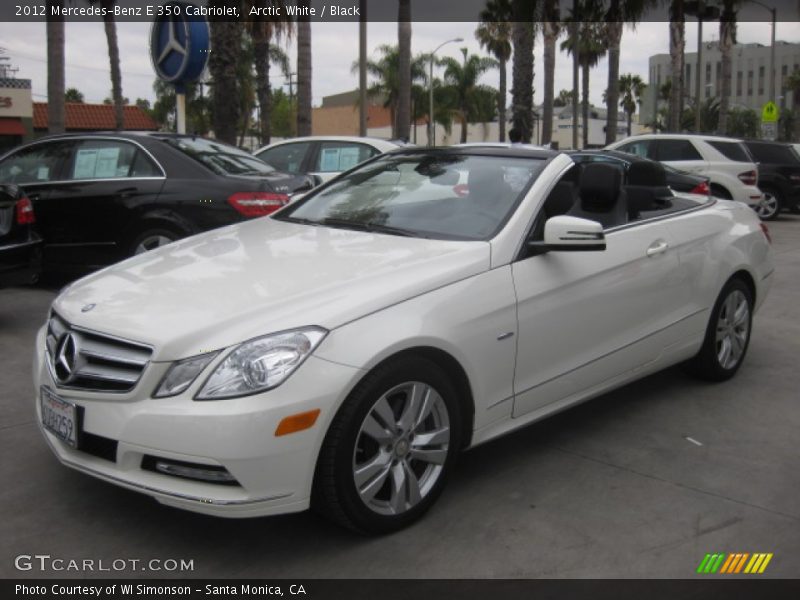 Arctic White / Black 2012 Mercedes-Benz E 350 Cabriolet