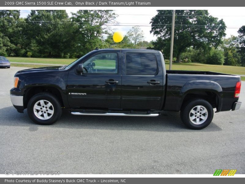 Onyx Black / Dark Titanium/Light Titanium 2009 GMC Sierra 1500 SLE Crew Cab