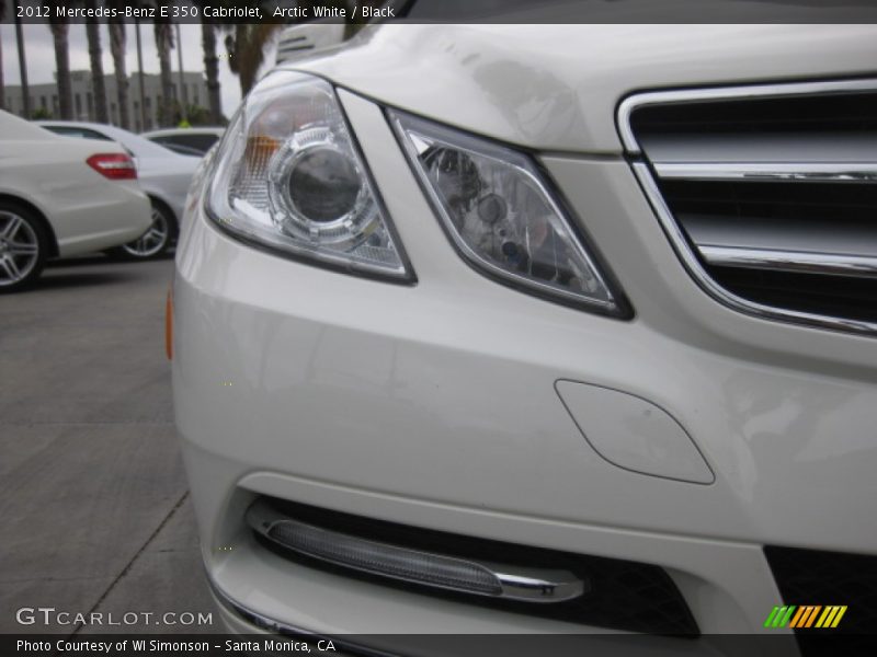 Arctic White / Black 2012 Mercedes-Benz E 350 Cabriolet