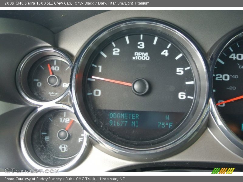 Onyx Black / Dark Titanium/Light Titanium 2009 GMC Sierra 1500 SLE Crew Cab