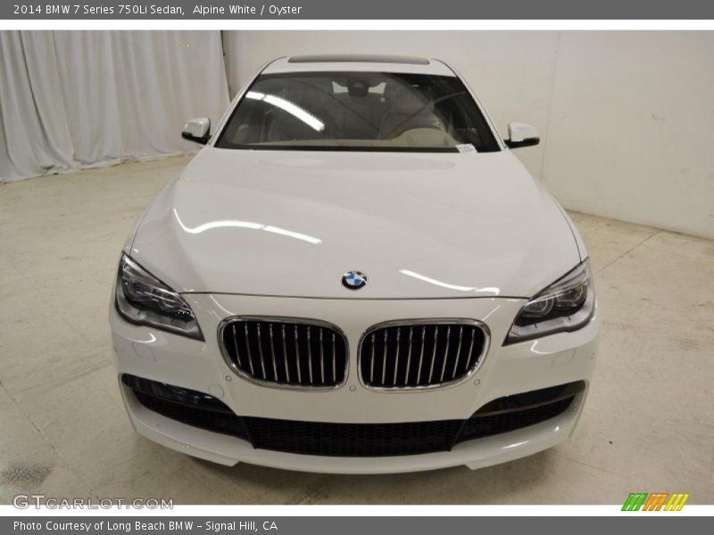 Alpine White / Oyster 2014 BMW 7 Series 750Li Sedan