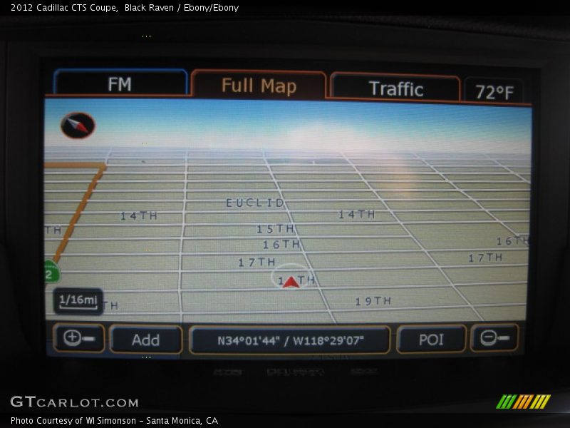 Navigation of 2012 CTS Coupe