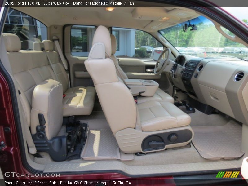 Dark Toreador Red Metallic / Tan 2005 Ford F150 XLT SuperCab 4x4