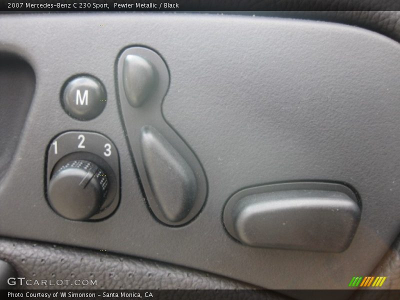 Pewter Metallic / Black 2007 Mercedes-Benz C 230 Sport