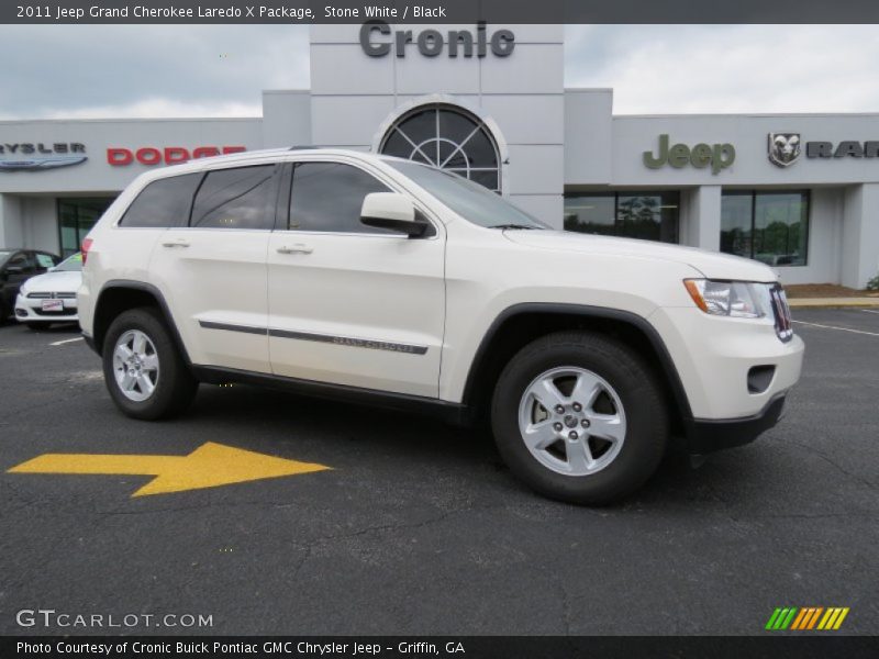 Stone White / Black 2011 Jeep Grand Cherokee Laredo X Package