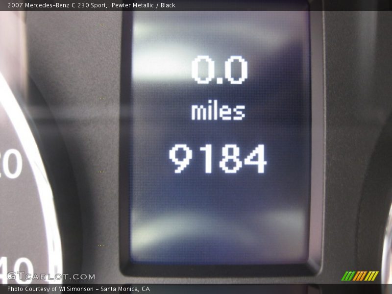 Pewter Metallic / Black 2007 Mercedes-Benz C 230 Sport