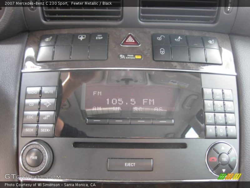 Pewter Metallic / Black 2007 Mercedes-Benz C 230 Sport