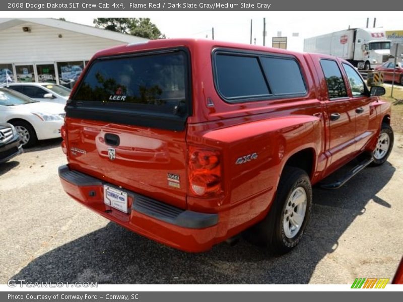 Flame Red / Dark Slate Gray/Medium Slate Gray 2008 Dodge Dakota SLT Crew Cab 4x4