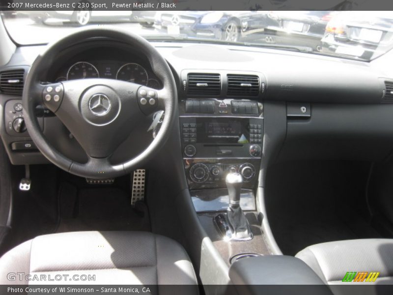Pewter Metallic / Black 2007 Mercedes-Benz C 230 Sport