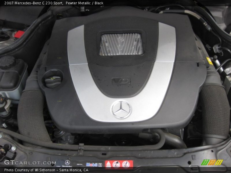 Pewter Metallic / Black 2007 Mercedes-Benz C 230 Sport