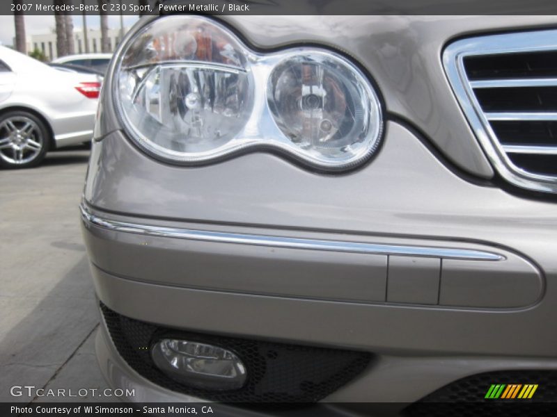 Pewter Metallic / Black 2007 Mercedes-Benz C 230 Sport
